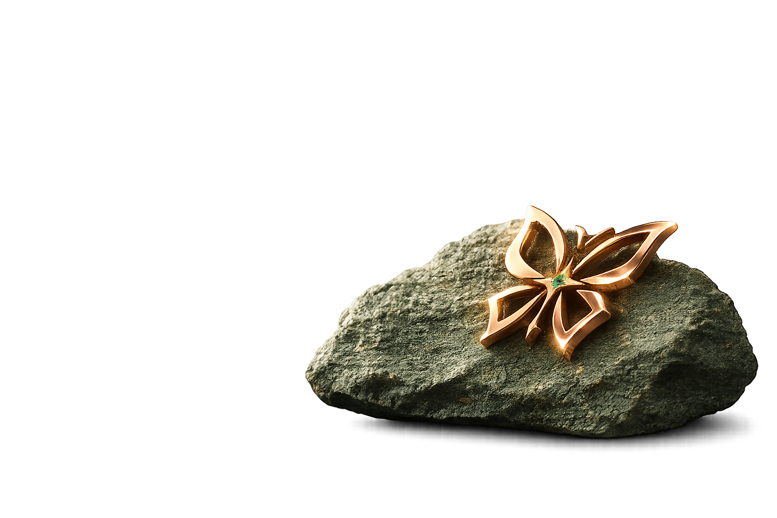 Pintaara Gold Butterfly Pendant
